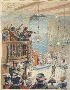 Richelieu på en bal, ca. 1900. av Maurice Leloir