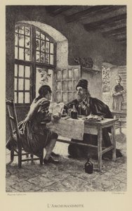 Arkimandriten (gravyr) av Maurice Leloir