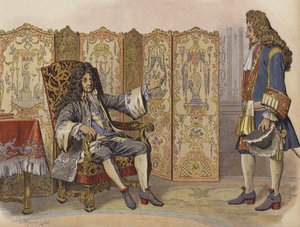 Villars besök hos kung Ludvig XIV vid Marly av Maurice Leloir