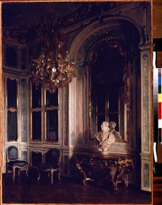 Dauphinbiblioteket i Versailles. Målning av Maurice Lobre (1862-1951) av Maurice Lobre