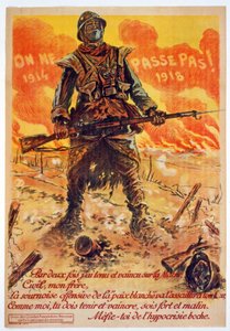 On ne passe pas, 1914-1918, tryckt i Paris, ca 1918