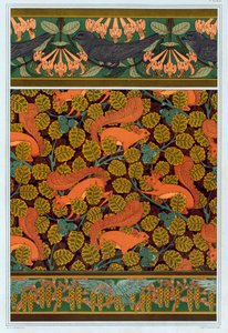 Design för tapeter och bårder, pub. 1897.