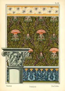 The Thistle (färg litho) av Maurice Pillard Verneuil