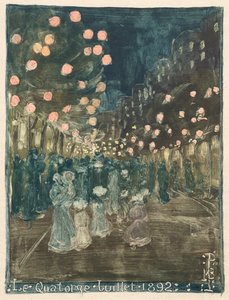 Bastiljdagen av Maurice Prendergast