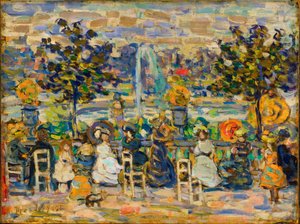 I Luxemburgträdgården av Maurice Prendergast