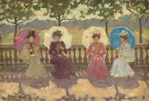I parken, Paris av Maurice Prendergast