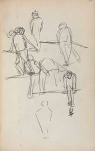Italiensk skissbok: Figurer (sidan 200) av Maurice Prendergast