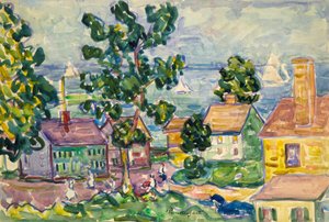 Kustby i New England av Maurice Prendergast