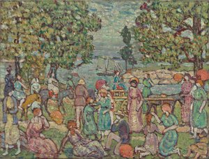 På stranden, nr 3 av Maurice Prendergast