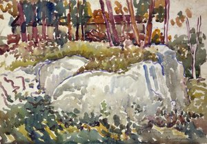 Klippor, Maine av Maurice Prendergast