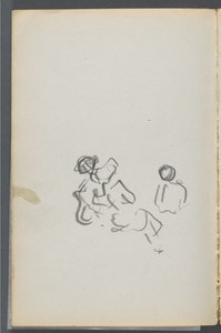 Skissbok, The Dells, nr 127, sidan 054: Figurer av Maurice Prendergast