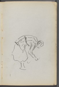 Skissbok, The Dells, nr 127, sidan 089: Böjande figur av Maurice Prendergast