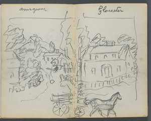 Skissbok, The Dells, nr 127, sidorna 176 och 177: "Annisquam - Glocester"