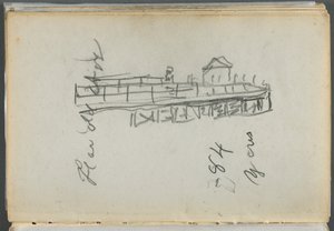 Skissbok, The Dells, nr 127, sidan 186: Docka av Maurice Prendergast