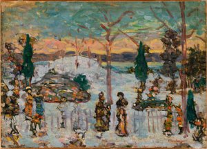 Snö i april av Maurice Prendergast