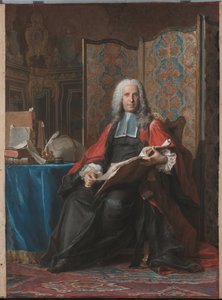 Porträtt av Gabriel Bernard de Rieux av Maurice Quentin de La Tour