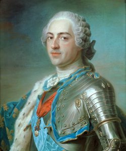 Porträtt av kung Ludvig XV av Frankrike 1710-1774, ca 1748.