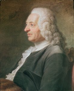 Porträtt, tros vara president Hénault (pasel på papper)