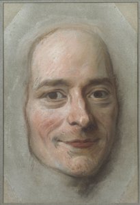 Porträtt av Francois Marie Arouet de Voltaire (1694-1778), av La Tour, Maurice Quentin de (1704-1788). Pastell på papper. Mått: 26,5x18 cm. Nationalmuseum Stockholm av Maurice Quentin de La Tour