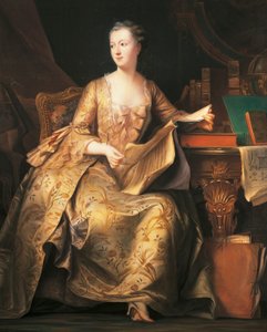 Porträtt av Marquise de Pompadour, ca 1755 (målning)