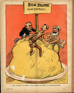 Smörtallriken, nummer 188, satirisk i färg av Maurice Radiguet