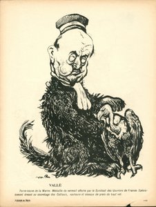 Smörtallriken, nummer 191, satirisk i färg av Maurice Radiguet