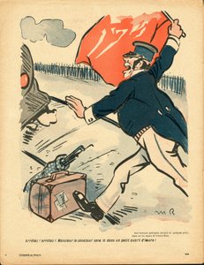 Smörtallriken, nummer 381, satirisk i färg av Maurice Radiguet