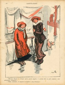 Smörtallriken, nummer 516, satirisk i färg av Maurice Radiguet