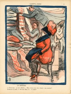 Smörtallriken, nummer 516, satirisk i färg av Maurice Radiguet