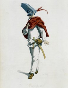 Fritellino Ur ""Masques et bouffons"" (italiensk komedi), text och teckningar av Maurice Sand, etsningar av A. Manceau, förord ​​av Georges Sand, Paris, Michel Lévy Frères av Maurice Sand