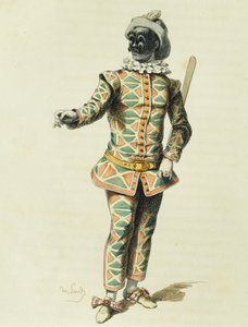 Harlequin 1671, av Maurice Sand (1823-1889) av Maurice Sand