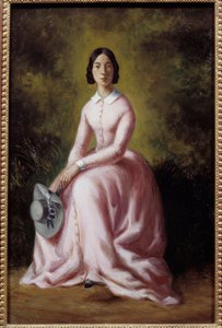 Porträtt av sångerskan Pauline Viardot (1821-1910) Målning av Maurice Sand (1823-1889) 1800-talets Paris, musee de la Vie Romantique - Porträtt av sångerskan Pauline Viardot (1821-1910). Målning av Maurice Sand (1823-1889) av Maurice Sand