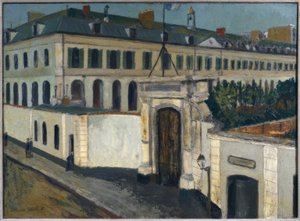 Militärsjukhuset Saint-Martin av Maurice Utrillo