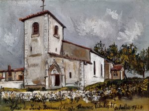 Kirche von Saint-Bernard von Maurice Utrillo