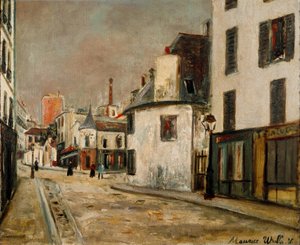 Rue de Mont Cenis i stadsdelen Montmartre i Paris
