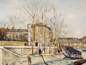 Anjou-kajen av Maurice Utrillo