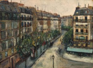 Rue Custine in Montmartre von Maurice Utrillo