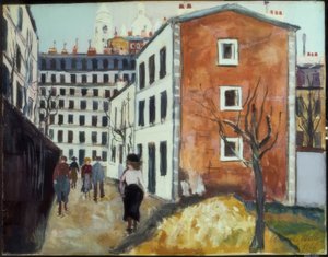 Gata i Montmartre av Maurice Utrillo