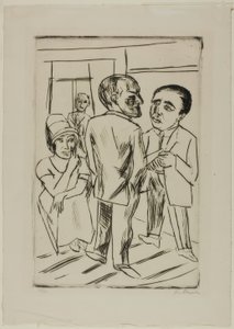 På hotellet (The Dollar) av Max Beckmann