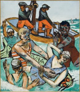 Bad i augusti av Max Beckmann