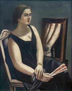 Porträtt av Minna Beckmann-Tube av Max Beckmann