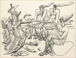 Fågellek av Max Beckmann