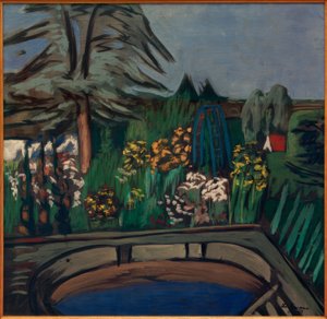 Blommande trädgård av Max Beckmann