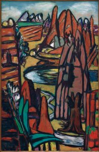 Boulder-Felslandschaft av Max Beckmann
