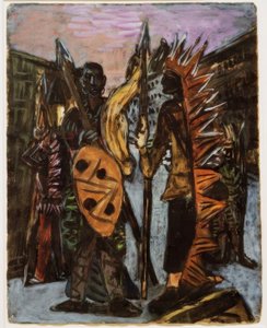 Pojkar som spelar indisk av Max Beckmann