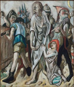 Kristus och äktenskapsbrytaren av Max Beckmann