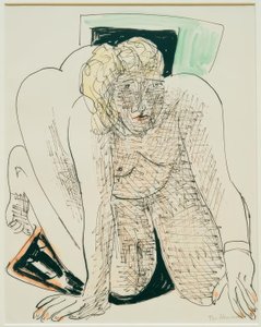 Krypande kvinna av Max Beckmann