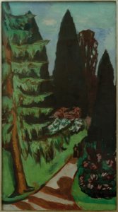 Eyckenstein-cypresser av Max Beckmann