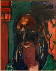 Kvinna med mask av Max Beckmann