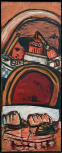 Fötter i badrummet av Max Beckmann
